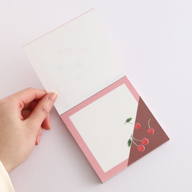 Green Flash Color fruits Memo Pad Square