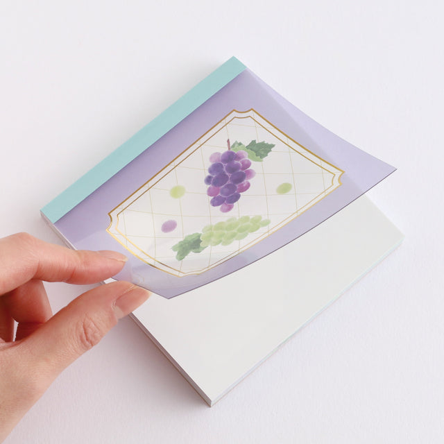 Green Flash Color fruits Memo Pad Square
