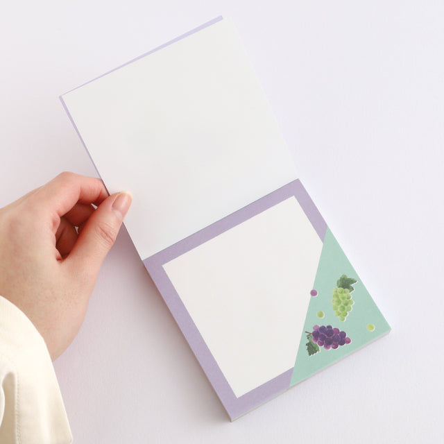 Green Flash Color fruits Memo Pad Square