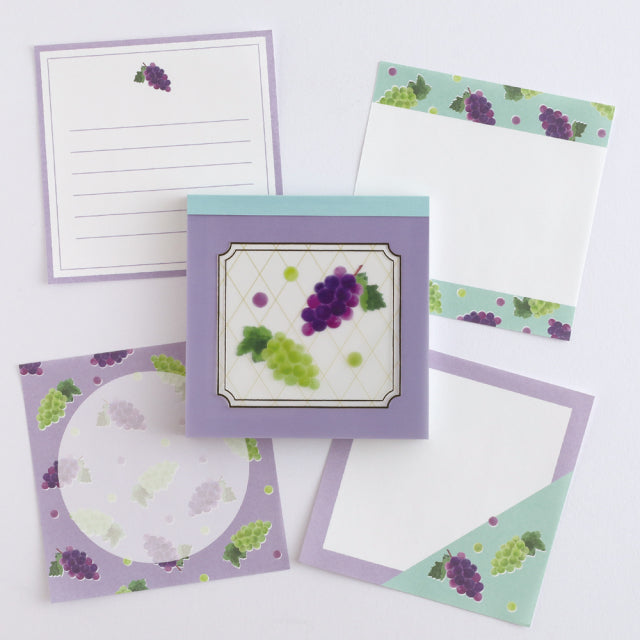 Green Flash Color fruits Memo Pad Square