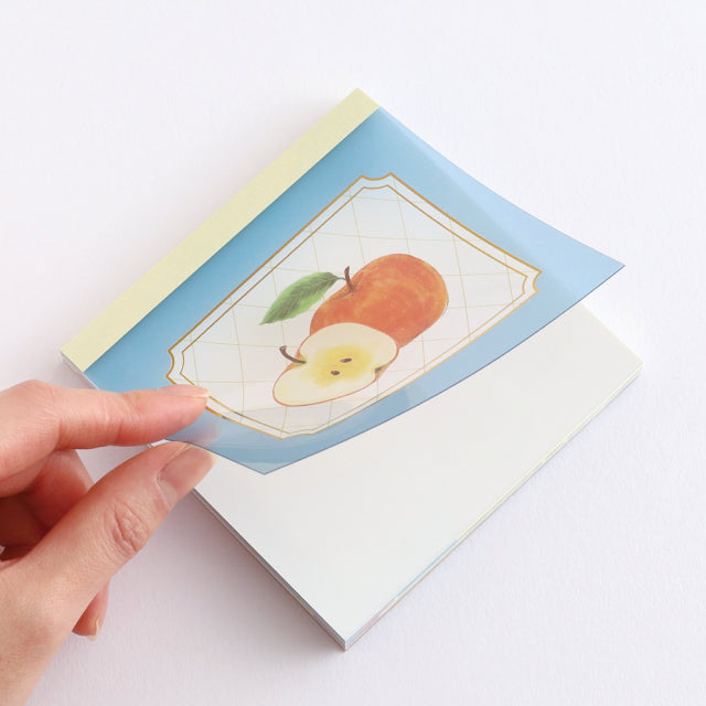 Green Flash Color fruits Memo Pad Square