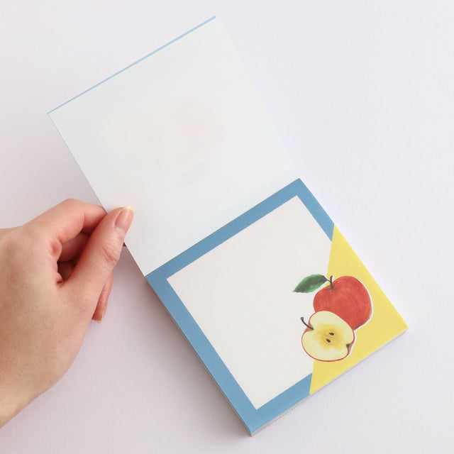 Green Flash Color fruits Memo Pad Square