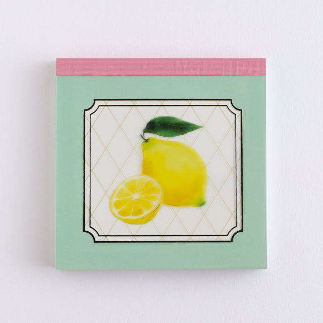 Green Flash Color fruits Memo Pad Square