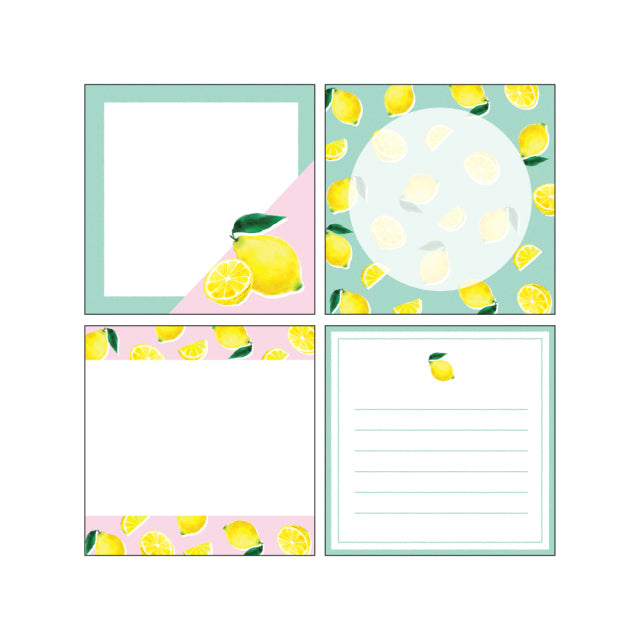 Green Flash Color fruits Memo Pad Square
