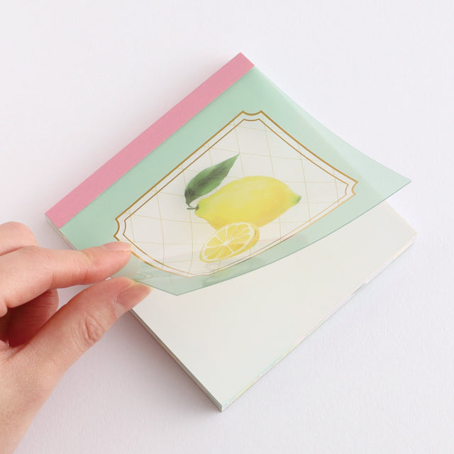 Green Flash Color fruits Memo Pad Square