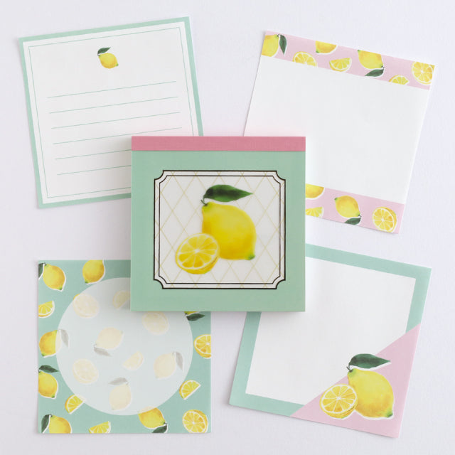 Green Flash Color fruits Memo Pad Square