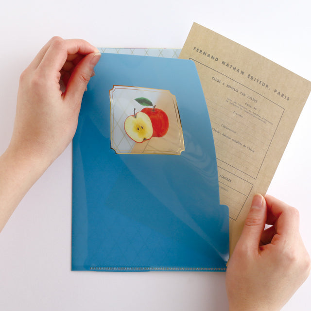 Green Flash Color fruits A5 Pocket Clear File