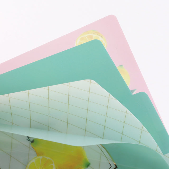 Green Flash Color fruits A5 Pocket Clear File