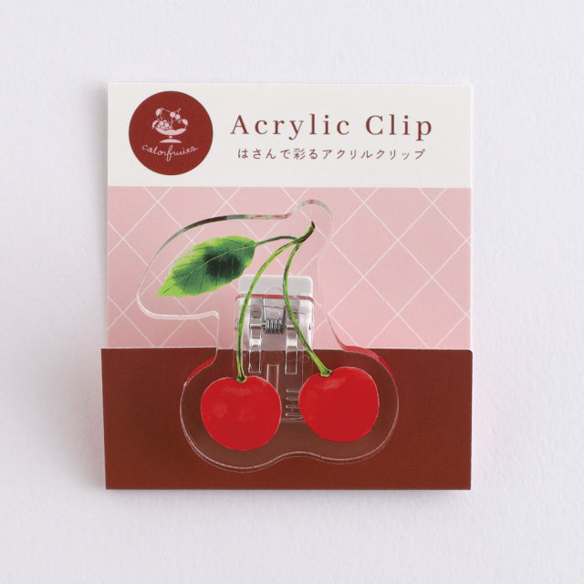 Green Flash Color fruits Acrylic Clip
