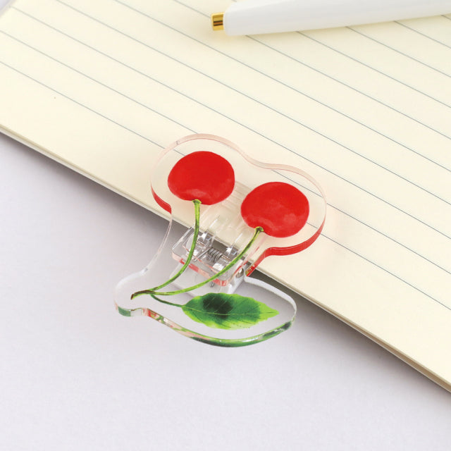 Green Flash Color fruits Acrylic Clip