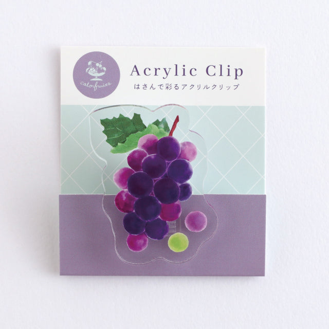 Green Flash Color fruits Acrylic Clip