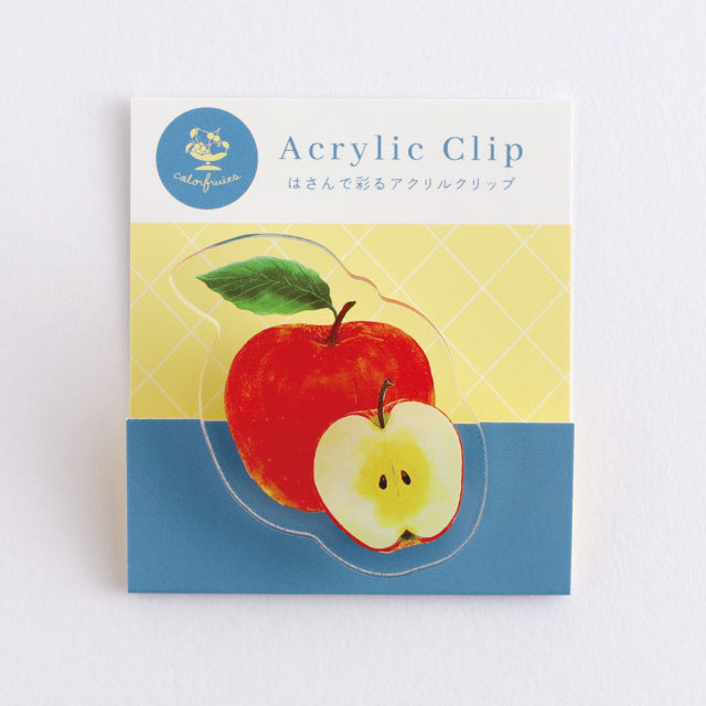 Green Flash Color fruits Acrylic Clip