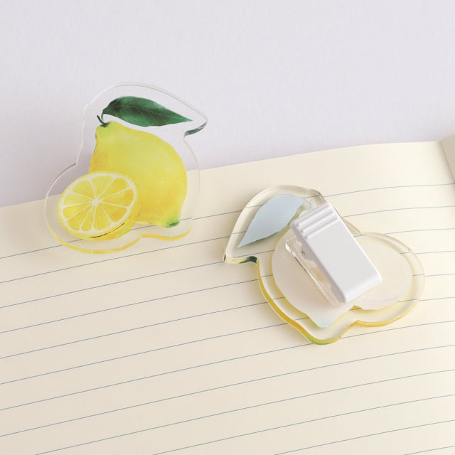 Green Flash Color fruits Acrylic Clip