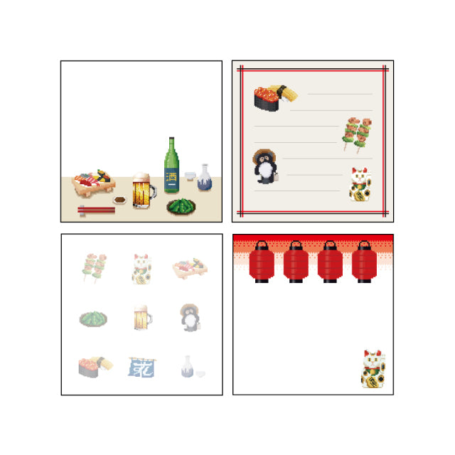 Green Flash Pixelook Memo Pad Square