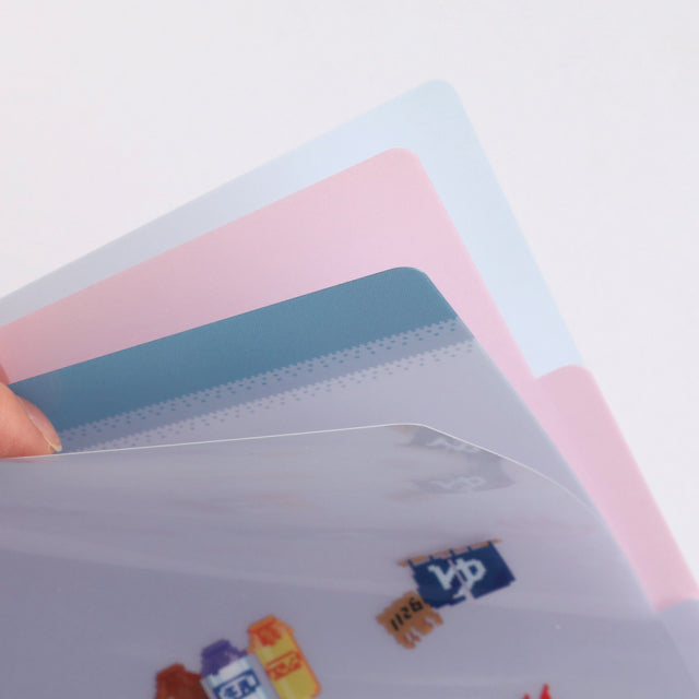 Green Flash pixelook series  A5-Size Clear File