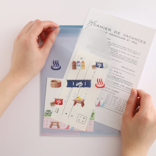 Green Flash pixelook series  A5-Size Clear File