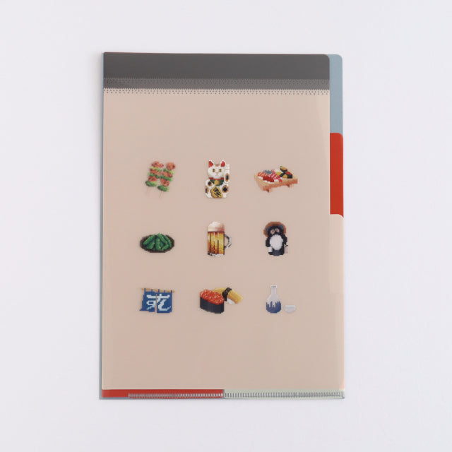 Green Flash pixelook series  A5-Size Clear File