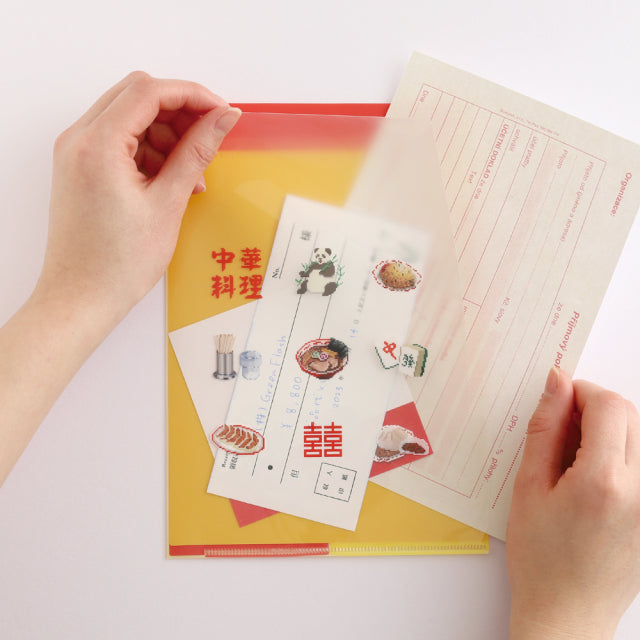 Green Flash pixelook series  A5-Size Clear File