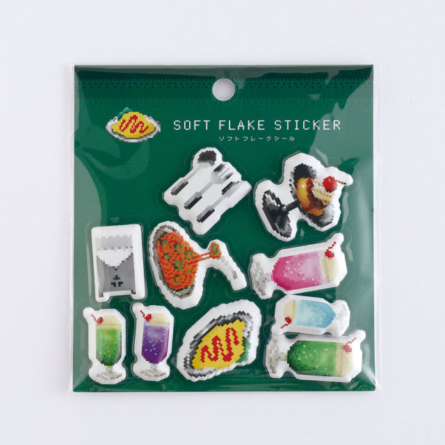 Green Flash The pixelook series Squishy flake stickers