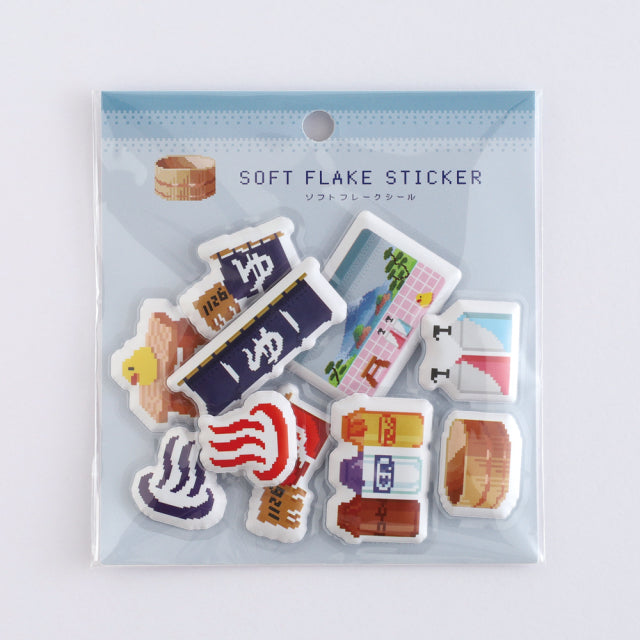 Green Flash The pixelook series Squishy flake stickers