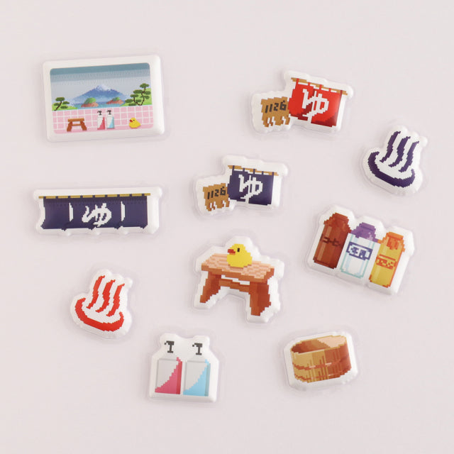 Green Flash The pixelook series Squishy flake stickers