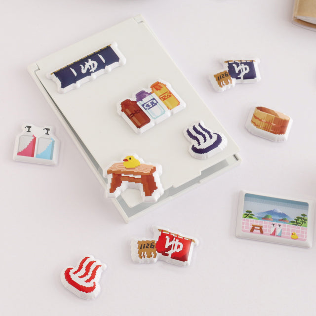 Green Flash The pixelook series Squishy flake stickers