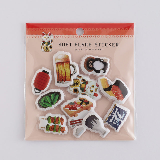 Green Flash The pixelook series Squishy flake stickers