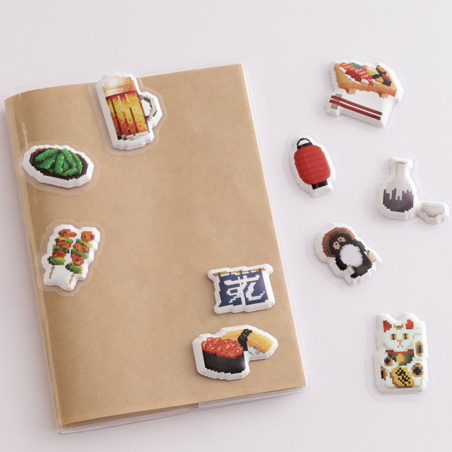 Green Flash The pixelook series Squishy flake stickers