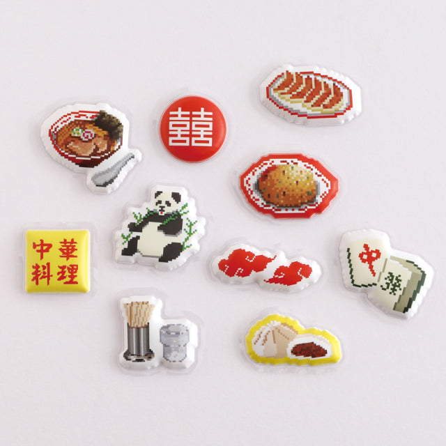 Green Flash The pixelook series Squishy flake stickers