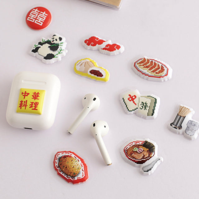 Green Flash The pixelook series Squishy flake stickers