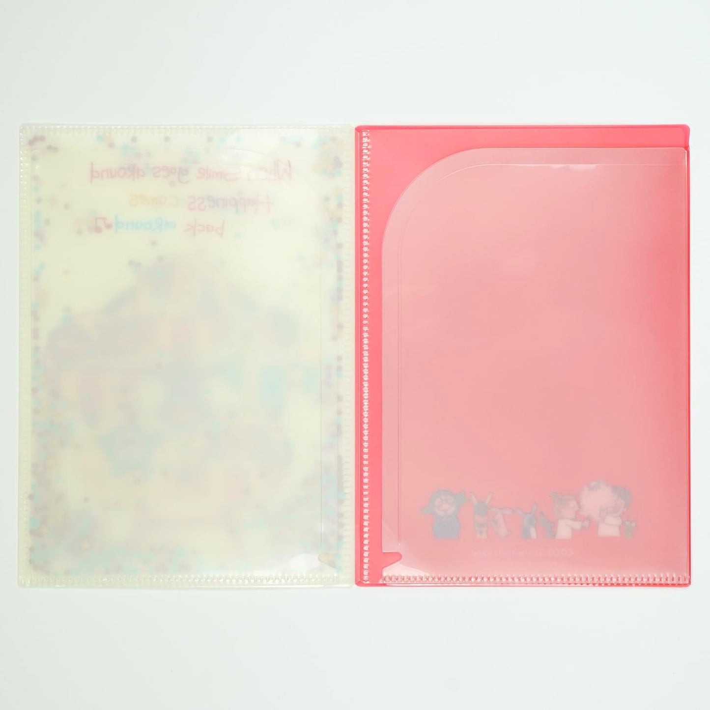 Coco-chan RYZ-1092 Greeting Life 6 Pocket Clear Holder File Open A5 Size with Sequins Ferris Wheel RYZ-1092