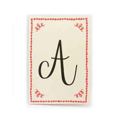 Alphabet Letter Breath Card