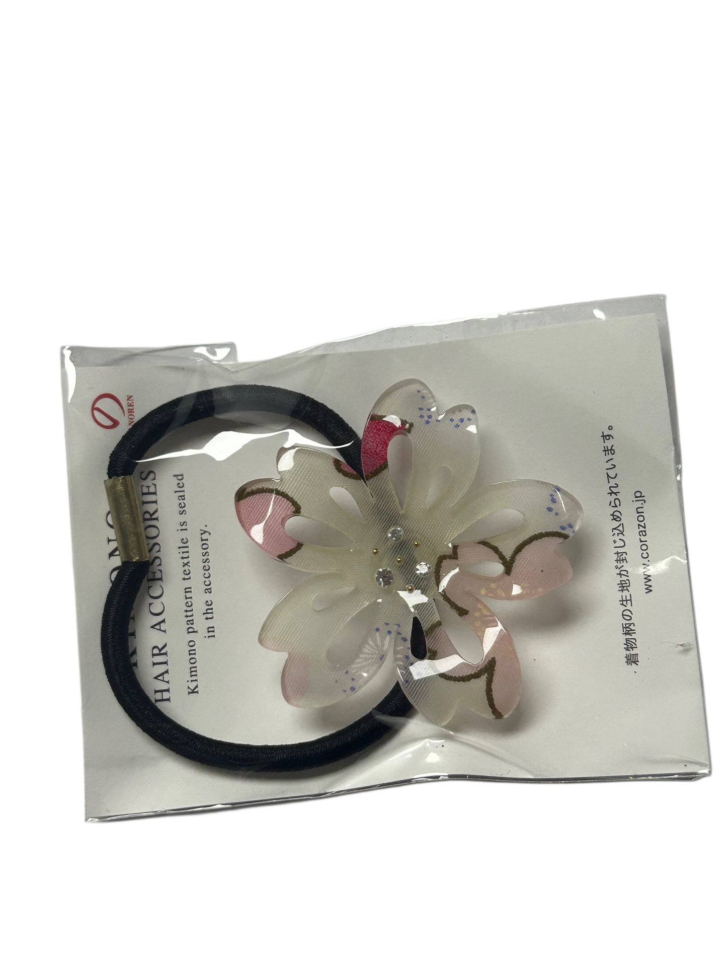 Japanese pattern Flower Japanese style Hair ornament Yukata Pink