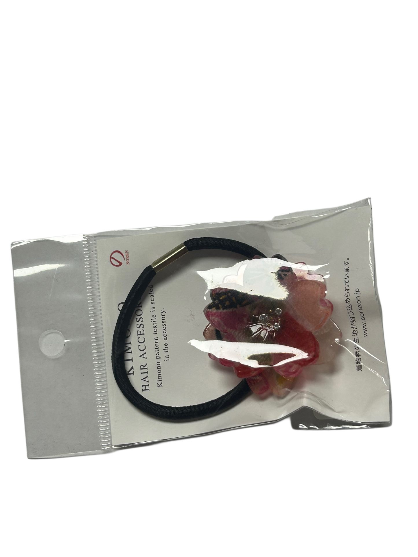 Acrylic Original Sakura Hair tie Pony Japanese pattern Flower Red