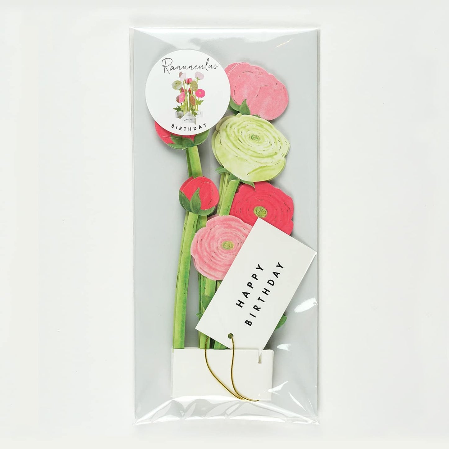 Greeting Life Birthday Blooming Card Lanunculus KE-33