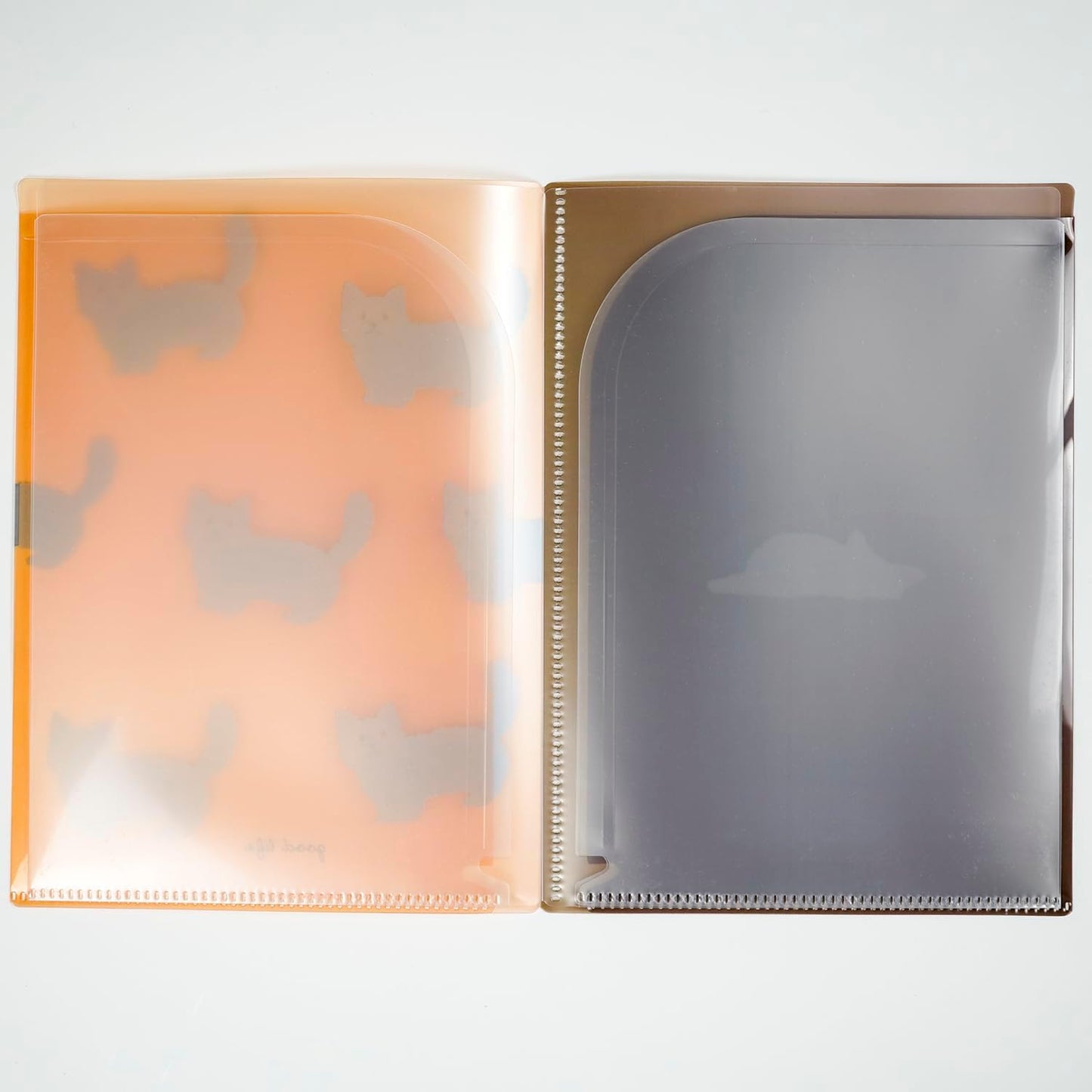 Greeting Life Yusuke Yonezu 6 Pocket Clear Holder File Open A5 Size Cat YZZ-436 Orange