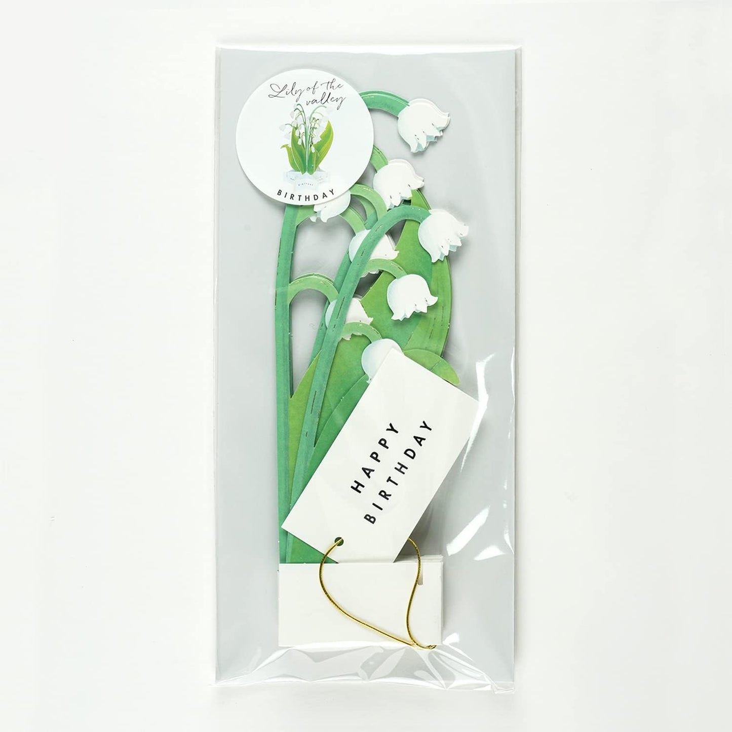 Greeting Life Birthday Blooming Card Lily of the Valley KE-29