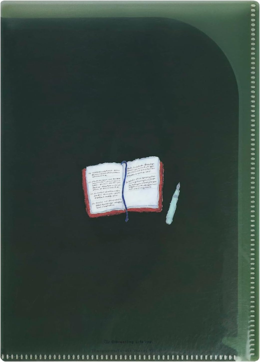 Greeting Life Yusuke Yonezu 6 Pocket Clear Holder File Spread A5 Size Tool YZZ-437 Green