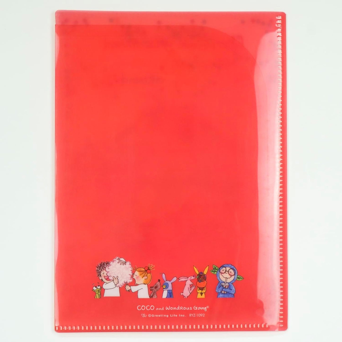 Coco-chan RYZ-1092 Greeting Life 6 Pocket Clear Holder File Open A5 Size with Sequins Ferris Wheel RYZ-1092