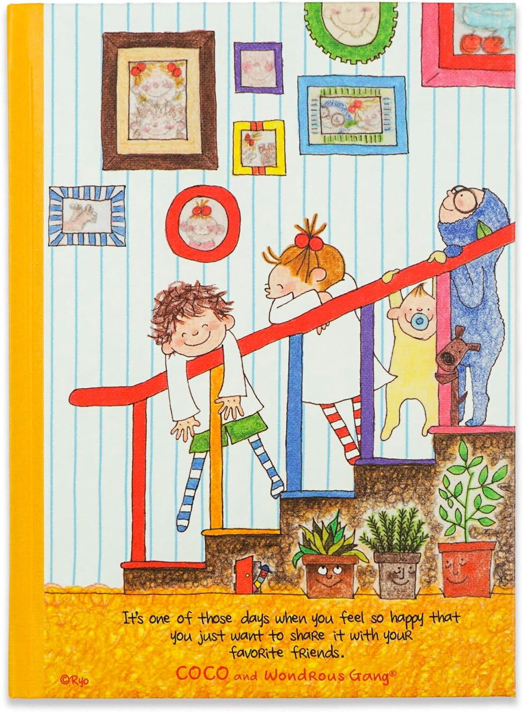 Coco-chan RYD-1090 Greeting Life, Illustration Changes Every Page Journal, Stairs