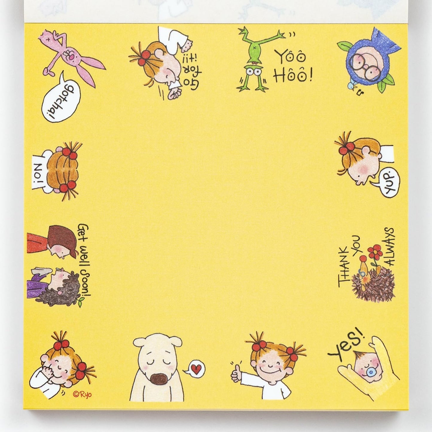 Coco-chan RYN-1037 Greeting Life Square Memo Talking Coco Yellow