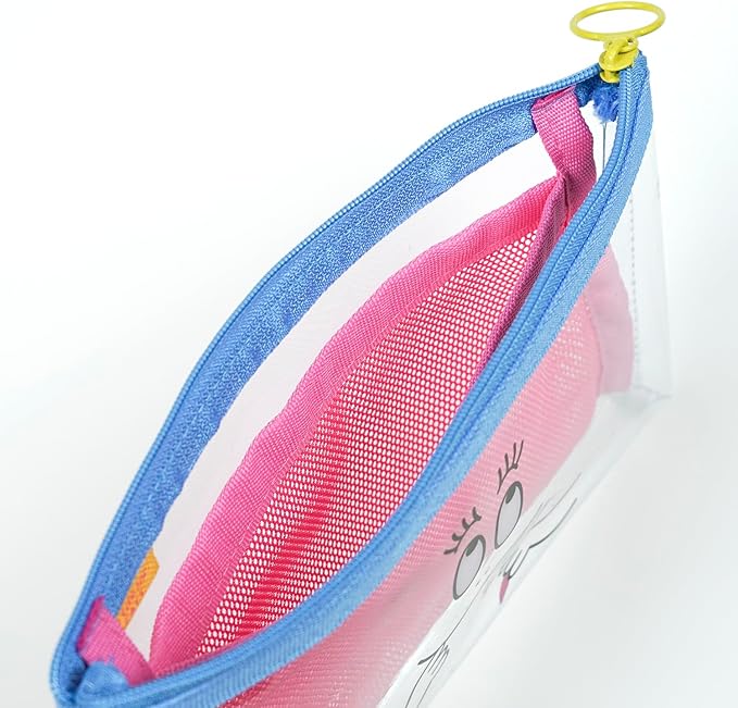 Pen Case, Mesh Pocket Pen Case Pink