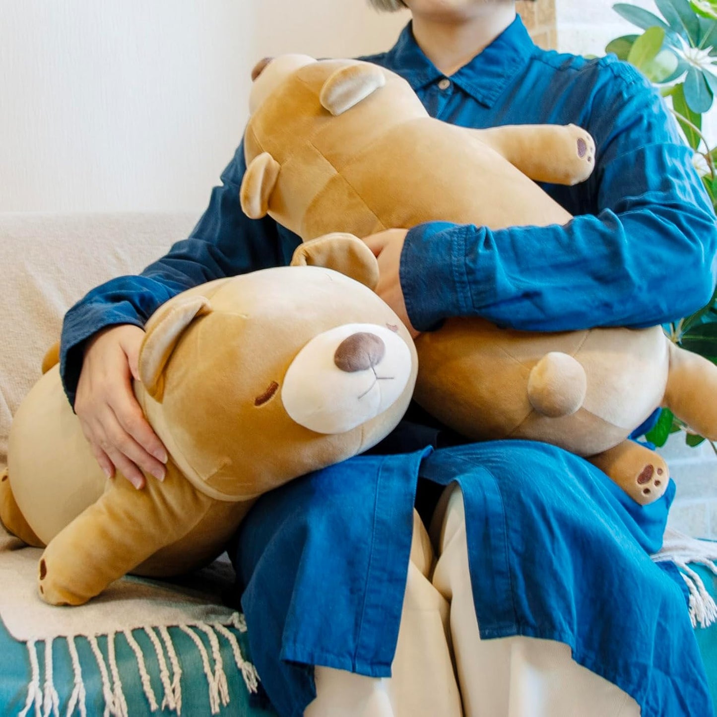 LIV HEART Nemu Nemu Animals body pillow (L) Bear Maron 48907-30