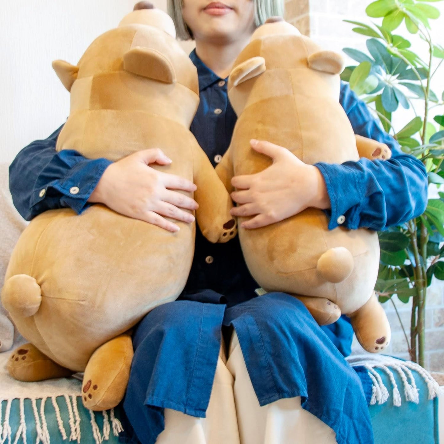 LIV HEART Nemu Nemu Animals body pillow (L) Bear Maron 48907-30