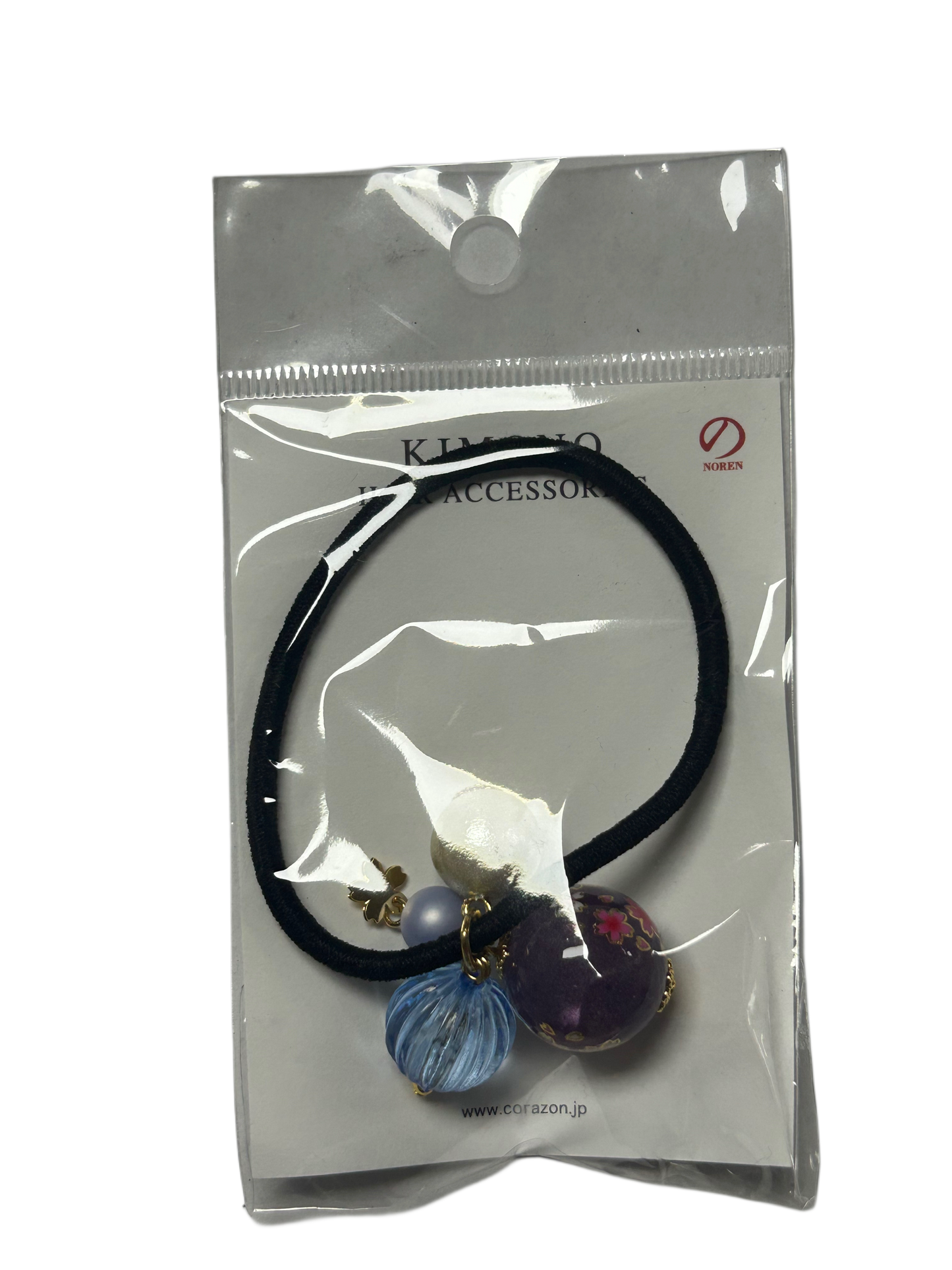 Sakura ball hair rubber purple HD