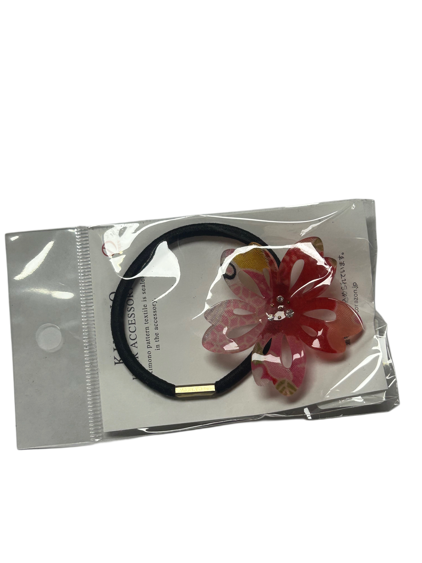 Japanese pattern Flower Japanese style Hair ornament Yukata Red