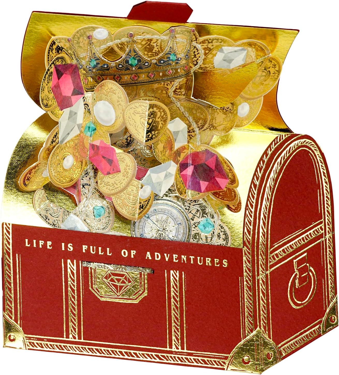 Greeting Life Birthday Card Treasure Card Les TK-47 Red