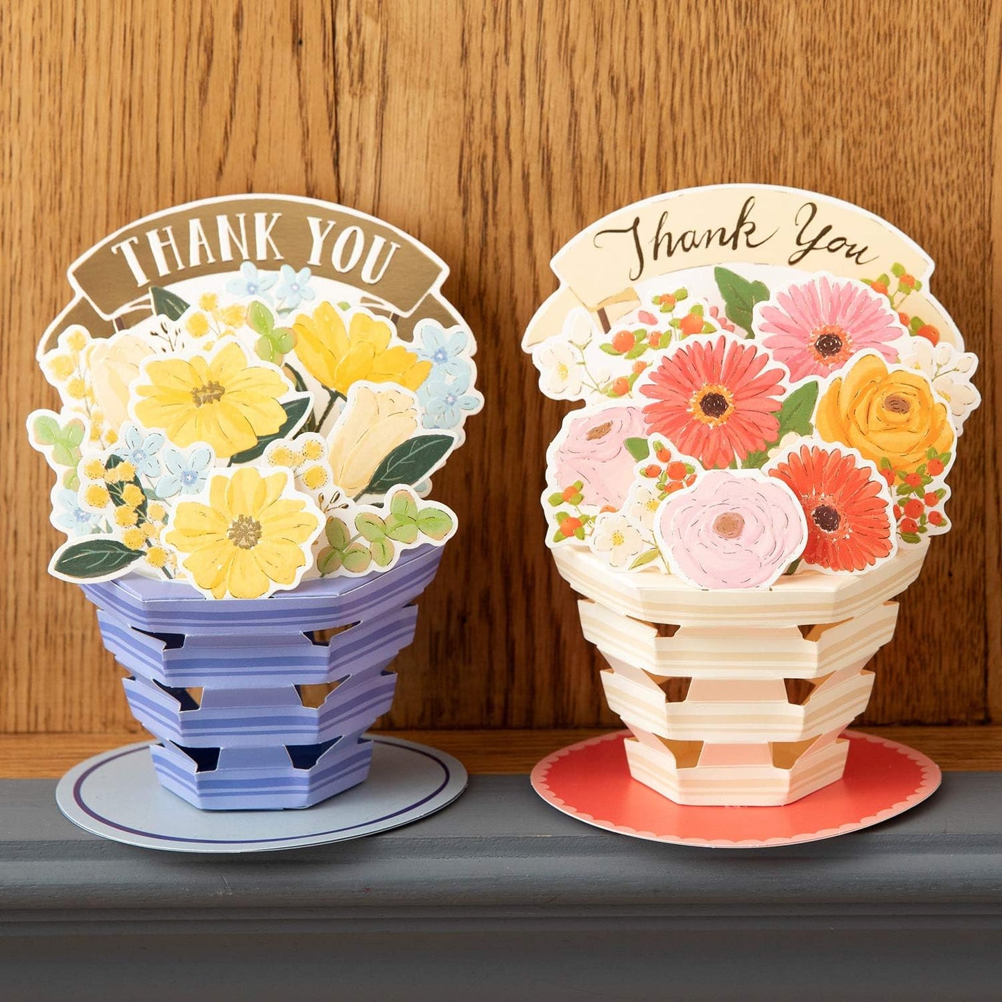Greeting Life Birthday Card Thank You Flower Pot TK-25