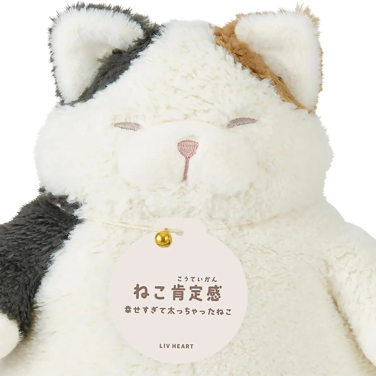 LIV HEART Premium 27722-11 Hugging Pillow, Cat Positivity Calico(M)