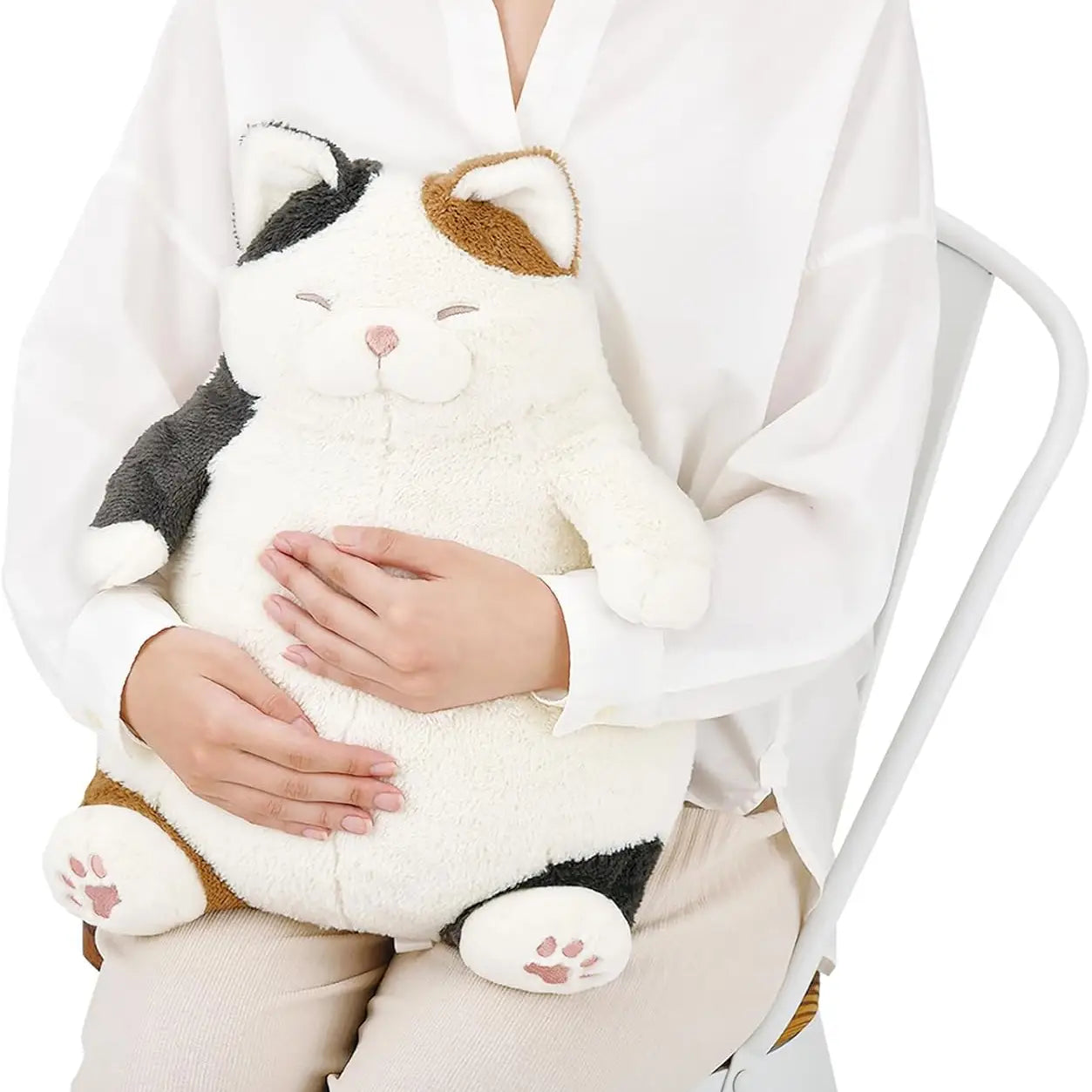 LIV HEART Premium 27721-11 Hugging Pillow, Cat Positivity Calico (L)